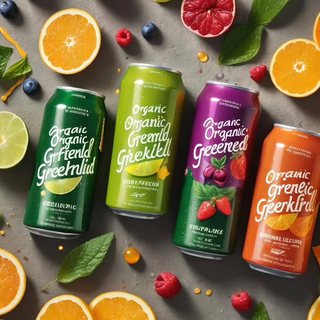 Cans of Wonderduft organic Andarduft drinks, offering a refreshing and healthy way to hydrate